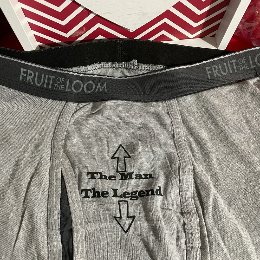 Valentine’s or anytime boxers for men.